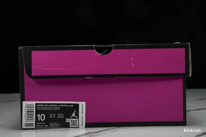 DH4121-600 JORDAN RETRO (W) PINK SHOCKING LOW 14 0919